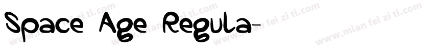 Space Age Regula字体转换